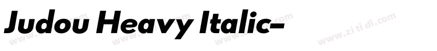 Judou Heavy Italic字体转换